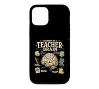 Anatomy of A Teacher Brain Funny Teaching Case for iPhone 12/12 Pro
