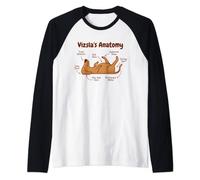 Anatomy Of A Viszla Dog Cute Dog Owner Raglan Baseball Tee