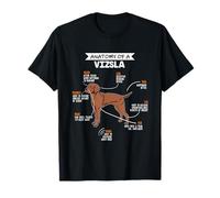 Anatomy Of A Vizsla Dog Funny Dog Lover Gift T-Shirt