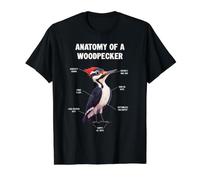 Anatomy of a Woodpecker Funny Bird Watcher Value Graphic T-Shirt