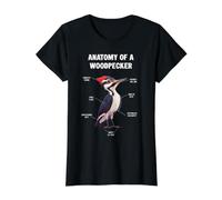 Anatomy of a Woodpecker Funny Bird Watcher Value Graphic T-Shirt