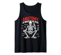 Anatomy of Brazilian Jiu Jitsu Skeleton Choke Arm Bar Tank Top