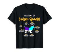 Anatomy Of Cocker Spaniel - Dog Trainer Animal Lover Puppy T-Shirt