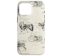 Anatomy of Human Ear Vintage Audiology Graphic Case for iPhone 16 Pro Max