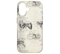 Anatomy of Human Ear Vintage Audiology Graphic Case for iPhone 17