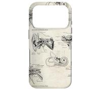 Anatomy of Human Ear Vintage Audiology Graphic Case for iPhone 17 Pro