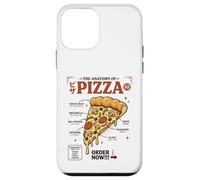 Anatomy of Pizza Retro Japanese Food Aesthetic Graphic Case for iPhone 12 mini