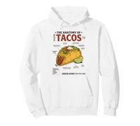 Anatomy of Tacos Retro Japanese Food Aesthetic Mexico Pullover Hoodie