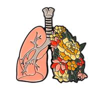 Anatomy Organ Brooches Heart Lung Stomach Brain Enamel Pin Flower Organ Lapel Badge Jewelry Gift for Friend Women Men enamel pins cute funny adult metal kids brooch pins for women fashion lapel badge