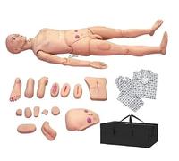 Anatomy Skeleton Models Multifunctional Combination Nursing Manikin, 170cm Life Size Patient Care Simulator for Student Nursing Manikin Medical Education Training Elderly Nursing