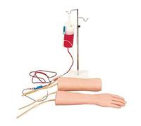 Anatomy Study Tools, Hand & Elbow Venipuncture Training Model with Realistic Veins & Blood Flash, Portable Figure Model for Anatomy and Physiology Study