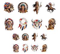 ANATTASOUL 16 Sheets Iron on Transfers for T-Shirts Native Americans DTF Transfers Ready to Press, Washable Vinyl Heat Press Iron on Patches for Women Clothing Hat Bag Pillow DIY Crafts Gifts