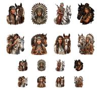 ANATTASOUL 16Pcs Indigenous People Iron on Transfers for T-Shirts DIY Craft | 7.0"*8.6",DTF Transfers Ready to Press,Vinyl,Heat Transfer Stickers,Iron on Patches for Women Clothing Hat Bag Pillow Gifts