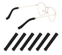 ANATTASOUL 5 Paris Anti-Slip Elastic Comfort Eyeglasses Temple Tips Sleeve, Fabric Glasses Ear Grip, Soft and Well-Fitting Glasses Ear Cushion, Knitting Eyeglass Ear Grips, Glasses Accessories