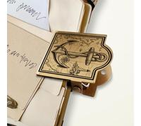 ANATTASOUL Anchor and Ocean Brass Travel Journal Clip for Notebook,Bookmark