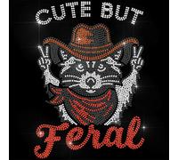 ANATTASOUL Animal Iron on Rhinestone Transfers Cute Raccoon Glitter Diamante Patch Sequin for Clothes, 11.6"x8.2" Large Bling Hotfix Iron On Applique for Clothing Hoodies Dress Shirt DIY Decor Gifts