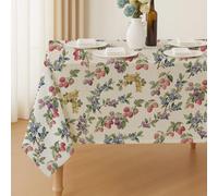 ANATTASOUL Berries and Mulberries Table Cloth for Dining Party Outdoor