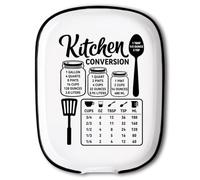 ANATTASOUL Ceramic Spoon Rest for Stove Top Unit Conversion Pattern 4.52"x5.9" Large Spoon Holder, Heat Resistant Utensil Holder Kitchen Counter Decor for Cooking Lover