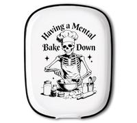 ANATTASOUL Chef Skeleton Ceramic Coffee Spoon Rest Kitchen for Cooking