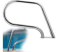 AnatUm Pool Hand Rail, Hand Grab Rail w/Quick Mount Base, 304 Stainless Steel Handrail Railing for Indoor and Outdoor Inground Swimming Pools (1pcs)