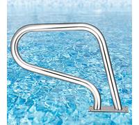 AnatUm Pool Safety Handrail with Quick Mount Base, 304 Stainless Steel Pool Railing, Swimming Pool Hand Rail,Easy Mount Hand Grab Rail