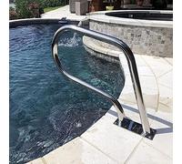 AnatUm Silver Swimming Pool Safety Handrails, with Hand Rails Accessories for Spa Pool Entry Railings, 304 Stainless Steel Pool Railing