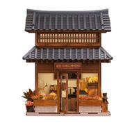 Anavrin Book Nook Ikseon-Dong Hanok Bakery Miniature House 3D Booknook for Adults, Teens and Book Lovers, Library Decor, Creative Gift for Family, Friends, and Elderly