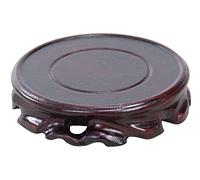 Anawakia Glass Teapot Vase Bonsai Base Practical Wooden Display Stands for Vase, Aquarium, Teapot, Stone Ornament, Incense Burner (Inner Diameter 18cm)