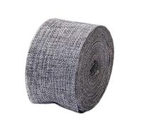 Anawakia Hessian Ribbon Jute Decorative Ribbon Hessian Craft Ribbon Roll Jute Ribbon Vintage Hessian Trim Decorative Ribbon Vintage Wedding Decorative Ribbon 10 m x 5 cm (Grey)