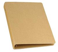 Anawakia Ring Binder A5 A6 Ring Binder Basic 6-Ring Mechanism Kraft Paper Folder Ring Binder (A6 / 13 x 18.5 cm)
