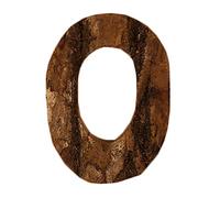 Anawakia Wooden Letters A B C D E F G H I J K L M N O P Q R S T U V W X Y Z Vintage Solid Wood Bark Wood Numbers & 0 1 2 3 4 5 6 7 8 9 Retro DIY Decoration (O)