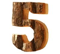 Anawakia Wooden Letters A B C D E F G H I J K L M N O P Q R S T U V W X Y Z Vintage Solid Wood Bark Wood Numbers & 0 1 2 3 4 5 6 7 8 9 Retro DIY Decoration (5)