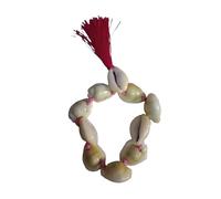 ANAWARIYAS Anwariyas yellow Laxmi Kodi Kaudi Mala | Kauri Shell Beads mala | Cowry Shell Beads mala for for Deity & Daily Rituals Pooja Mantra Chanting Wealth (9+1 kaudi Beads)