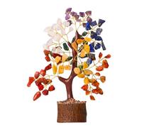 ANAYA AGATE 7 Chakra Tree of Life, for Women, Money Tree, Bonsai Trees, Home Office Decor, Healing Crystals, Office Desk Accessories, House Warming Gifts New Home, Crystals and Healing Stones