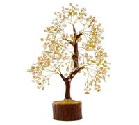ANAYA AGATE Crystal Trees for Home and Office Decoration, Citrine Chakra Healing Crystals Feng Shui Handmade Trees for Positive Energy, Money, Good Luck, Christmas Decor, Birthday Gifts for Women, Mom