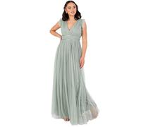Anaya With Love Satin Detail Tulle Maxi Dress