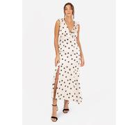 Anaya with Love Women's Polka Dot Asymmetric Midi Dress | Size: 14 Anaya with Love Multicolor 14