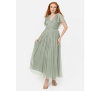 Anaya with Love Women's Ribbon Detail Midi Dress in Green | Size: 18 Anaya with Love Green 18