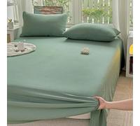 ANAZOZ Bed Sheets Cheap Army Green,230x245cm,Bed Sheets Queen Full Solid Color Mattress Fitted Sheet