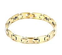 ANAZOZ Hand Chain for Men,Men's Bracelet Tungsten Magnet Bracelet Gold
