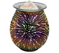 Anbar Glass Wax Melt Burner Aromatherapy Electric Plug In for Waxes and Scented or Essential Oils, Relaxing Home Decor and Modern Decorative Design for Living Room, Bedroom or Office