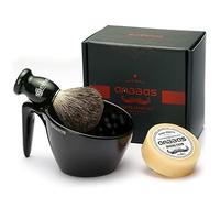 Anbbas Badger Hair Shaving Brush with 100G Shaving Soap Bar and Upgrade Lathering Way-POP Mug A5 Melamine,Foaming Set for Men Wet Shave,Women Girls Hair Removal