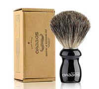 Anbbas Pure Badger Hair Shaving Brush Barber Favor Black Wooden Handle for Man DE Safety Razor Wet Close Shave Set
