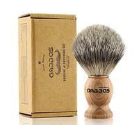 Anbbas Shaving Brush, Handmade Pure Badger Hair Brush with Natural Manchurian Ash Wood Handle for Men Traditional Wet Shaving Starer