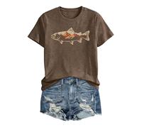 Anbech Save The Bees Women's Vintage Retro Graphic Yellow Casual T-Shirt | Dandelion Paw Print Tshirt Casual Crewneck Loose Fit Flower T-shirts Teen Girls Colorful Comfy and Soft Daily Wear