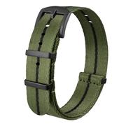 Anbeer 22mm Nylon Watch Strap,Premium Woven One-Piece Replacement Band for Men Women,Includes 4 Extra Spring Bars & Remover Tool,Black Buckle