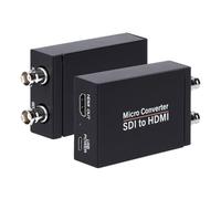 Anber-Tech SDI to HDMI Converter Support 3G-SDI, HD-SDI, SD-SDI Auto Format Detection and Stereo Audio De-embedder, SDI Loopout (Black)