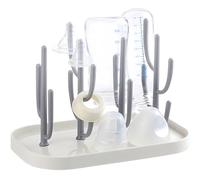 Anberky Baby Bottle Drying Rack with Base, Creative Tree Branch Baby Bottle Dryer Holder for Bottles, Teats, Cups, Pump Parts and Accessories (Gray)