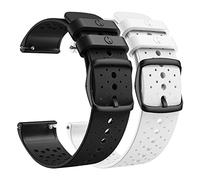 ANBEST Silicone Wristband for Polar Vantage M Wristband, Sports Replacement Strap for Polar Vantage M2/Grit X Women and Men, Black + White