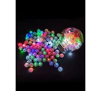 ANBET 50 pcs Mini Balloon Lights, Led Balloon Light Long Standby Time, Balloon up Lights Blinking Ball for Party Birthday Wedding Halloween Christmas (color)